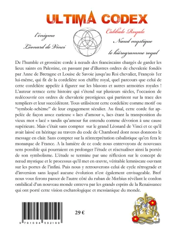 livres|esoterisme|Toysondor|Ultima Codex|29,00&nbsp;€|Livres