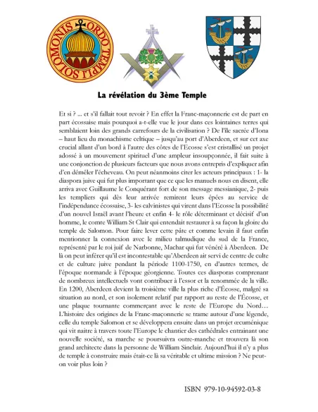 livres|esoterisme|Toysondor|La révélation du 3ème Temple + les anges architectes|39,00&nbsp;€|Livres