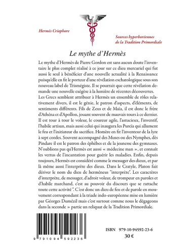livres|esoterisme|Toysondor|Le mythe d’Hermès|30,00&nbsp;€|Livres