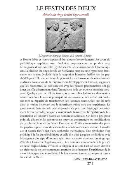 livres|esoterisme|Toysondor|Le festin des dieux|22,00&nbsp;€|Livres